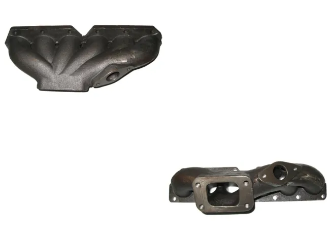 Turbokrümmer R32 V6 Golf 4 A3 3.2L Nickelguss T3 Flansch + 38mm Turbo Krümmer