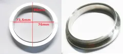 Anschweißring V-Band Auslass 90>76mm männlich für Turbo GT30 GT35