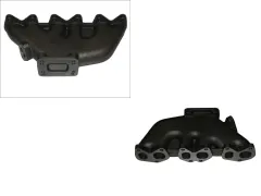 Turbokrümmer VR6 12v Abgaskrümmer T3 + T4 Flansch + WG 38mm Anschluss